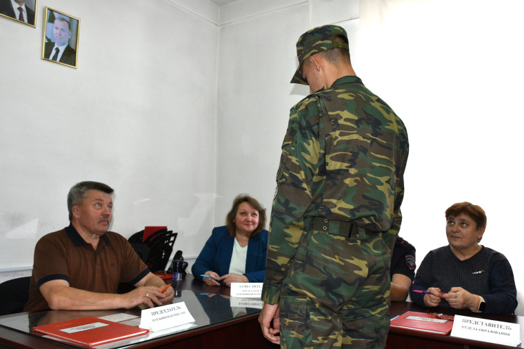Заседание призывной комиссии. Заседание призывной комиссии.